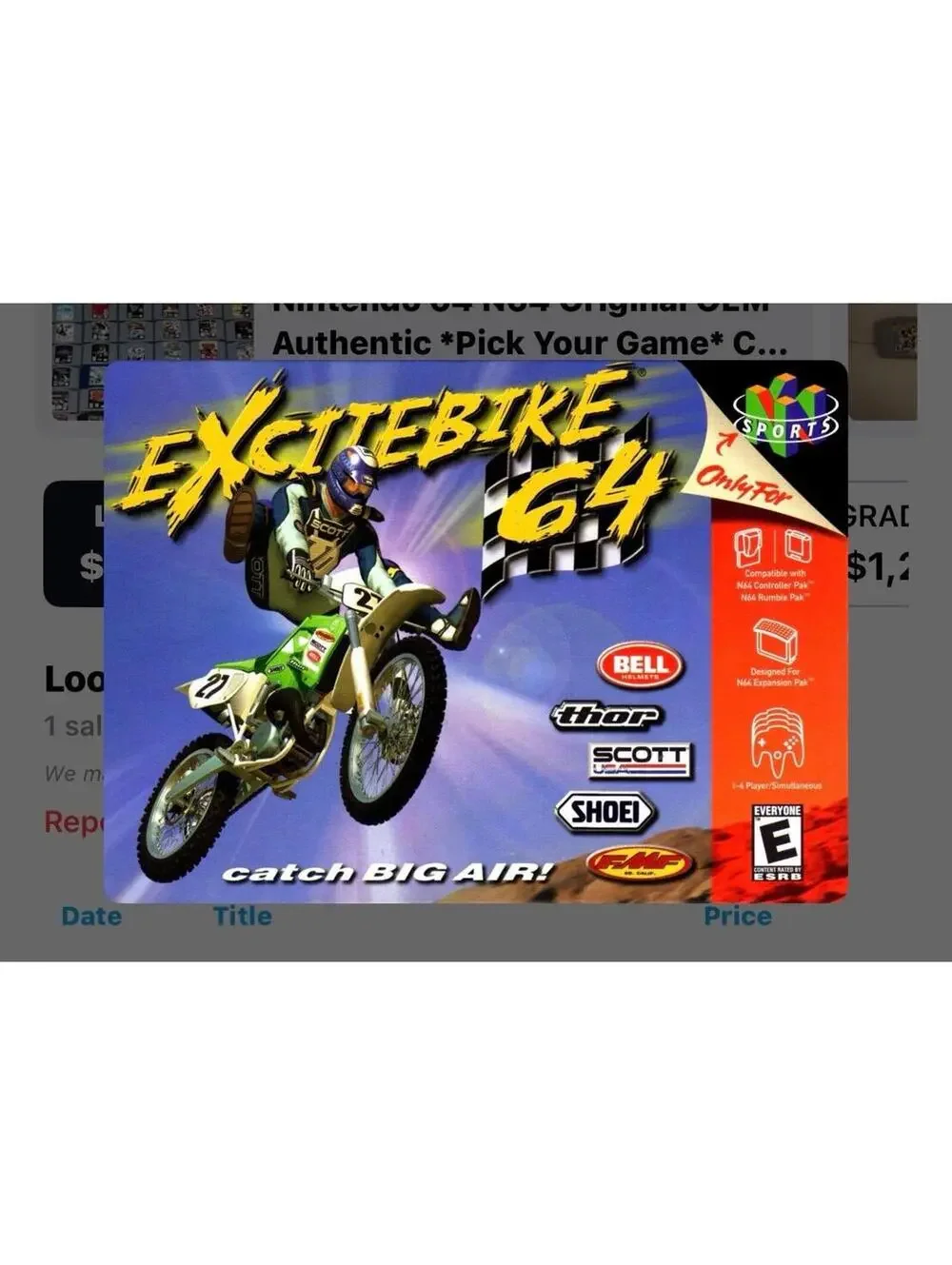 Excitebike 64 for Nintendo 64